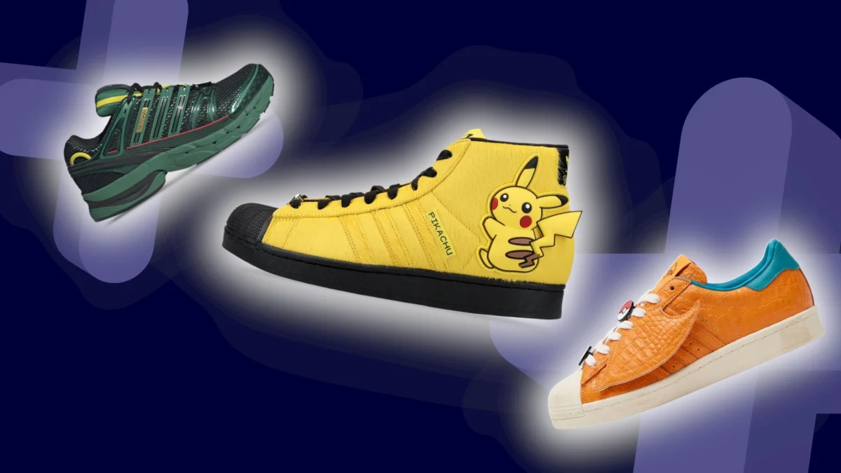 Adidas lança coleção exclusiva de Pokémon com sneakers de Pikachu a Charmander