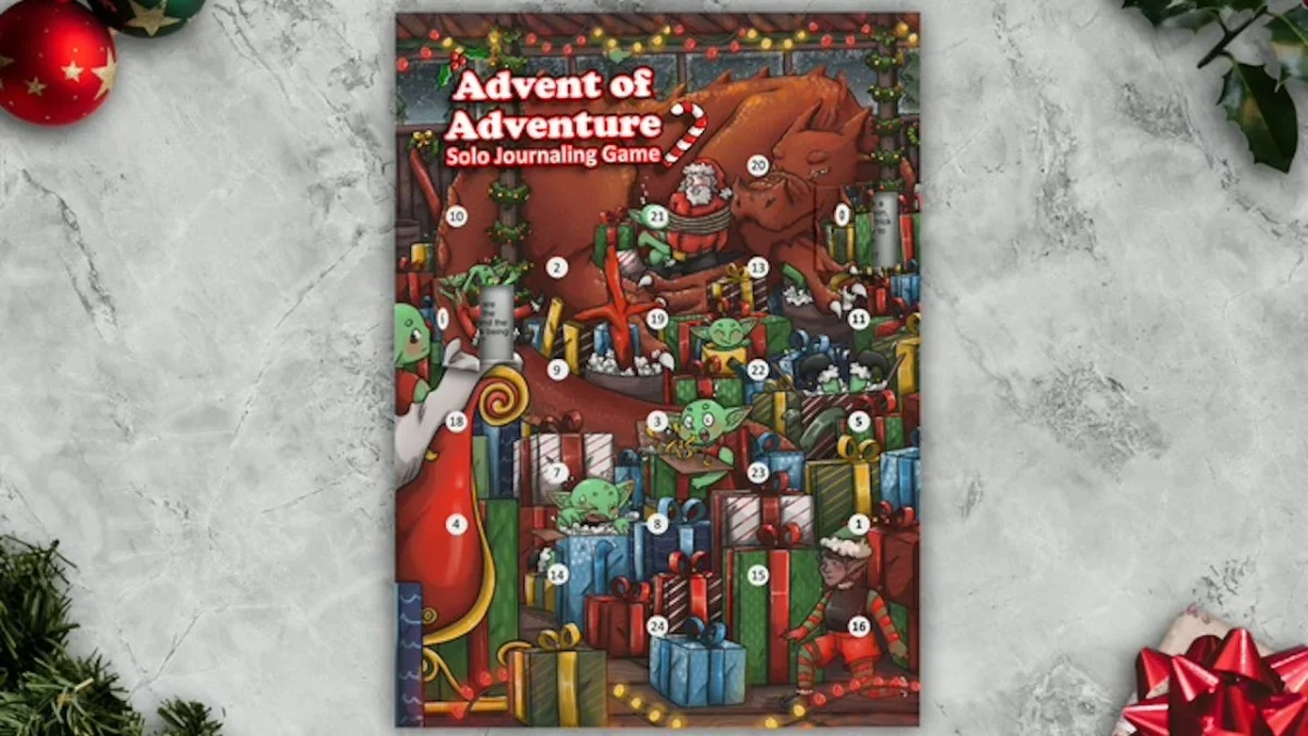 Advent of Adventure: RPG Solo em Formato de Calendário de Advento