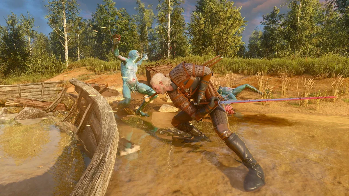 Aqui está um vídeo de 5 minutos mostrando como eu sou ruim no combate remasterizado de The Witcher 3