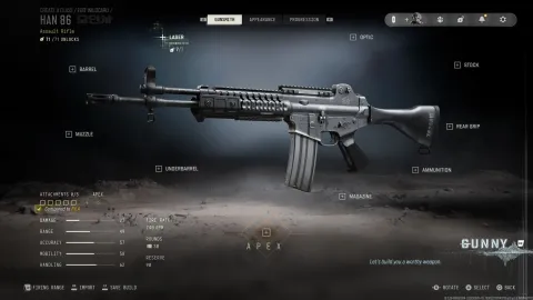 As melhores configurações do Han 86 em Modern Warfare 4
