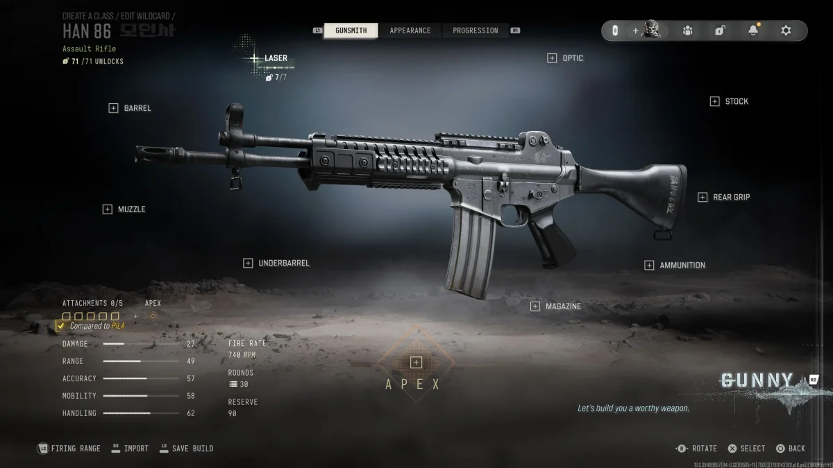 As melhores configurações do Han 86 em Modern Warfare 4