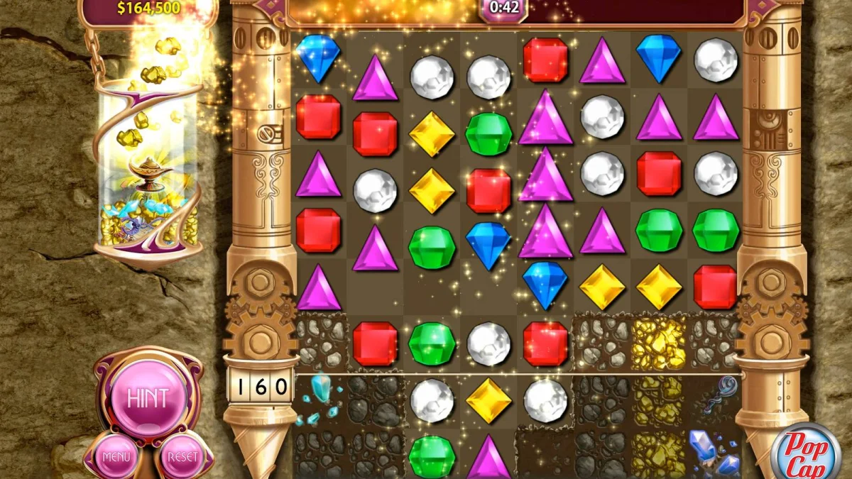 Bejeweled no Xbox Game Pass: Um Clássico dos Jogos de Quebra-Cabeça
