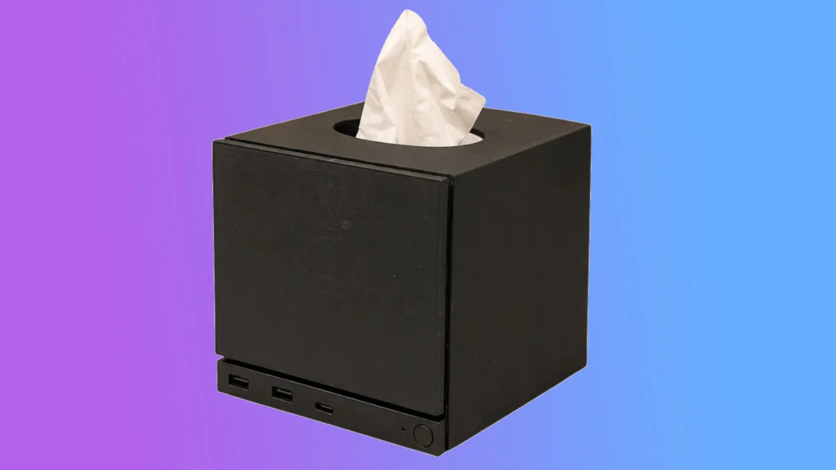 Caixa de lenços inspirada na Steam Machine pode ser impressa em 3D