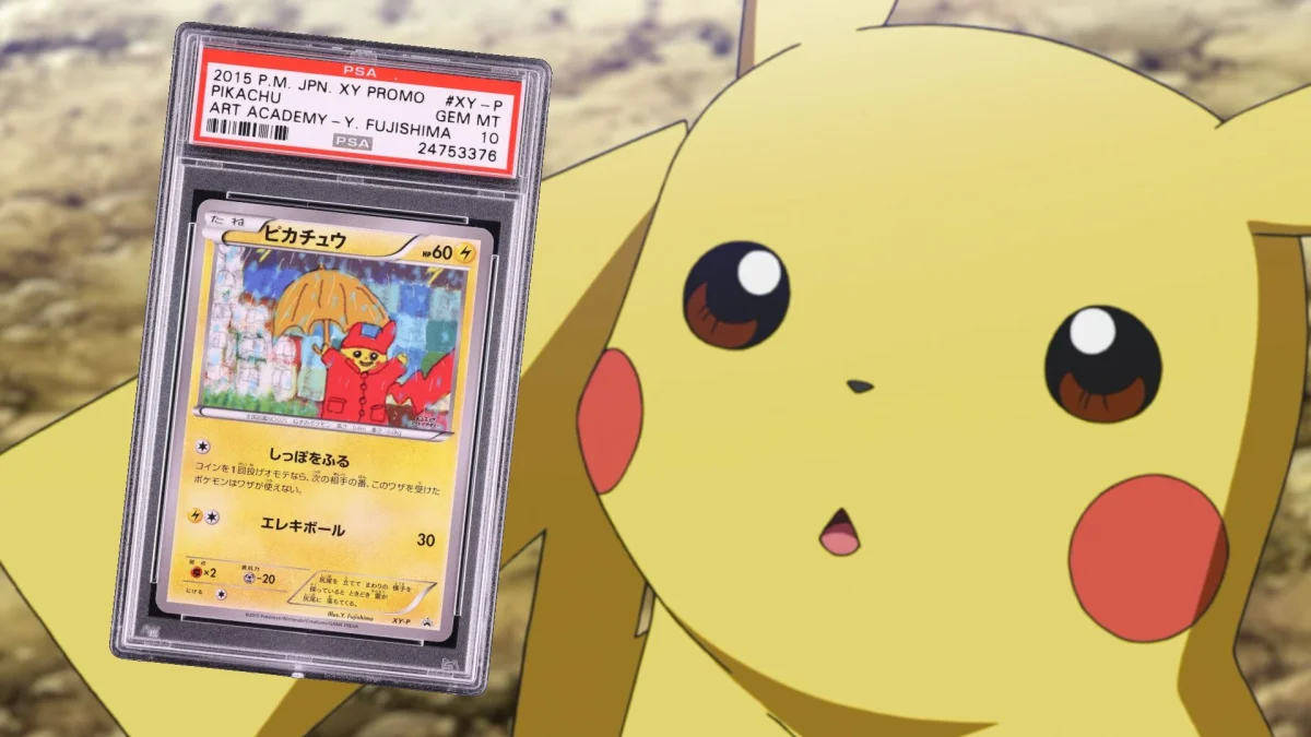 Card de Pikachu de chuva é vendido por US$ 8,4 milhões em leilão