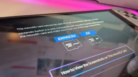 Cartão SD de US$ 200 do Switch 2 parou de funcionar, mas atualização da PNY salvou meus dados