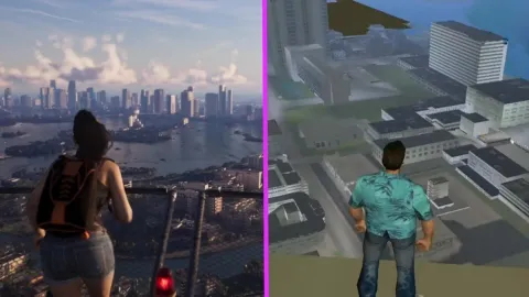 Comparação de Screenshots: GTA 6 e Vice City