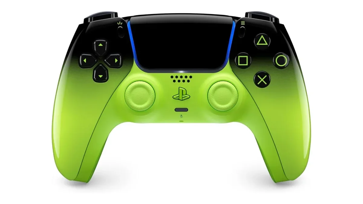Controle DualSense Remix Green cai para R$ 446,30 na Mega Oferta Prime
