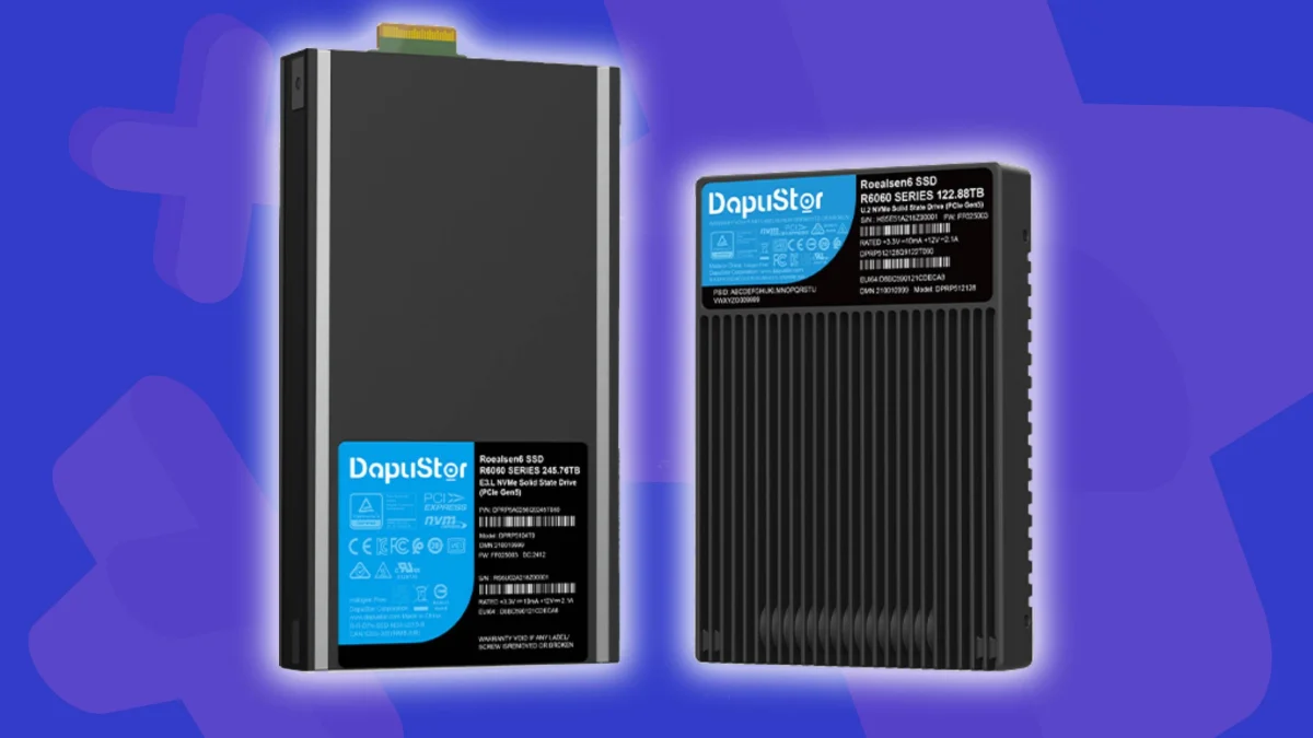 DapuStor apresenta SSD de 512 TB, mas não é para jogos