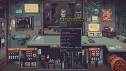 Demo do sim "Probably Stolen" deixa você ser um lojista cyberpunk em um mundo sombrio