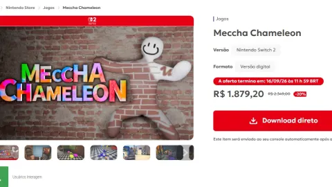 Erro de precificação na eShop brasileira faz o indie viral Meccha Chameleon custar mais de R$ 1.800 no Switch 2