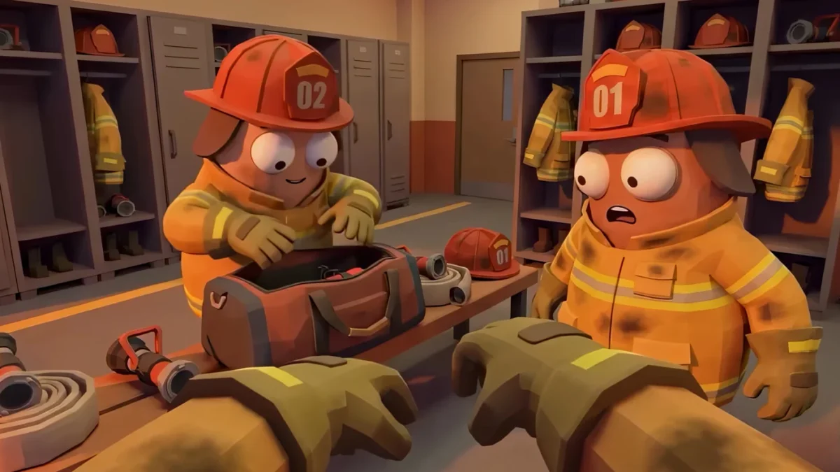 Flame and Blame chega à Steam com comédia caótica de bombeiros cooperativos