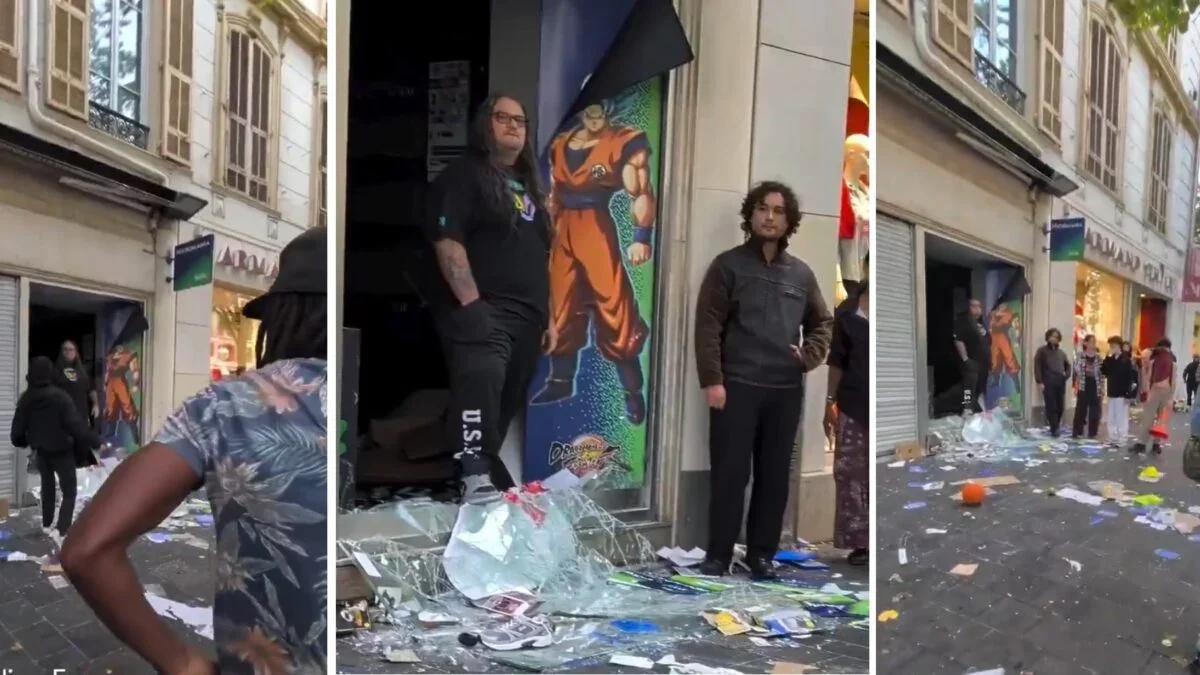 Funcionário de loja de games em França vira viral ao enfrentar saqueadores durante protestos