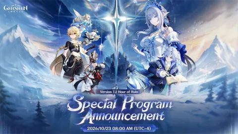 Genshin Impact: códigos da livestream 7.2 com Primogems e recursos