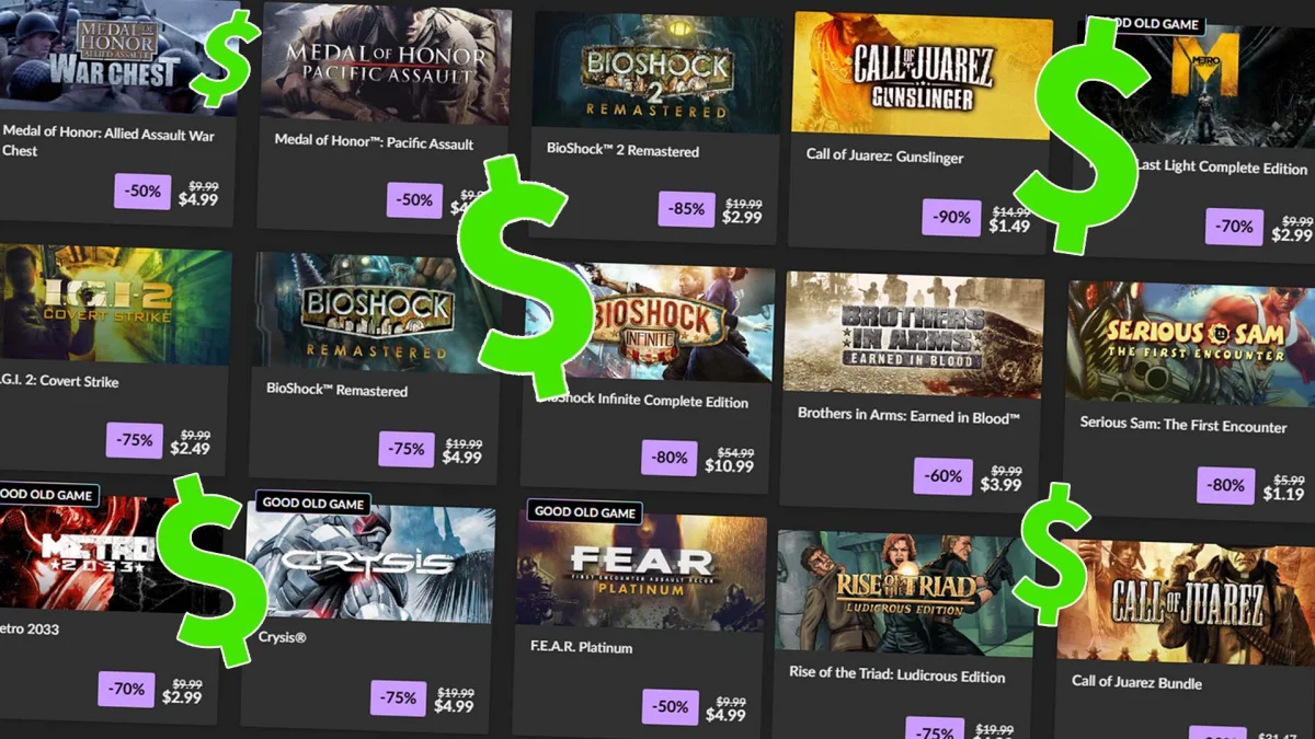 Grande Promoção de Tiros da GOG Oferece Jogos por Menos de R$50