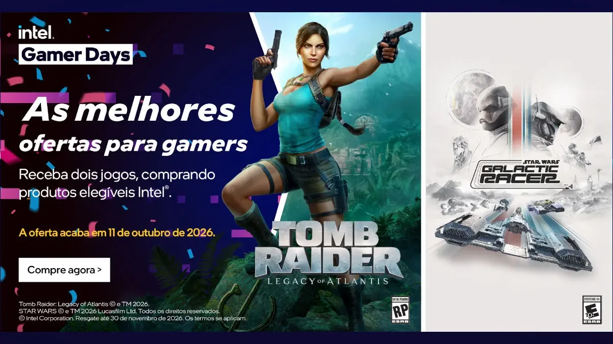 Intel Gamer Days 2026 começa hoje com descontos em hardware e bundle de dois jogos AAA