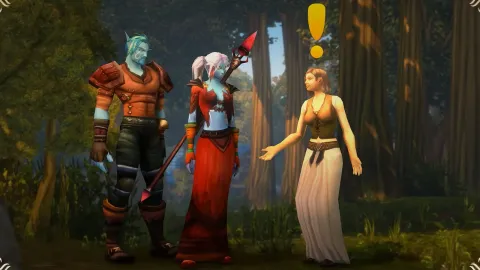 Jogador morre em cinematica de introdução por armadilha de fogueira no WoW Forever Beta