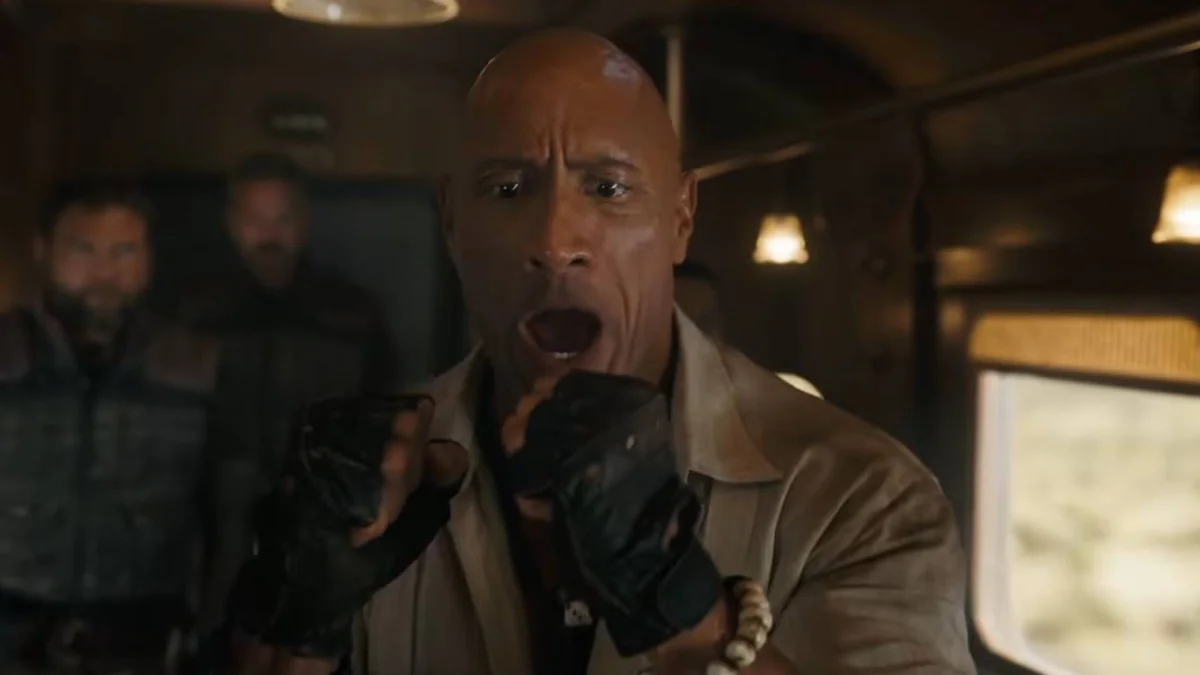 Jumanji: Open World ganha novo trailer com Dwayne Johnson sendo pego por um hipopótamo e se apaixonando por Jack Black
