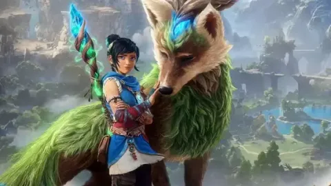 Kena: Scars of Kosmora chega em 2027 com ilha elemental, templos alquímicos e montaria canina