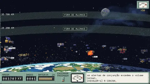 KESSLER: Orbital Incremental ganha demo gratuita na Steam e coloca você no comando de um satélite que transforma a órbita em um ferro-velho