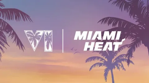 Miami Heat se transforma em Vice City em homenagem a GTA VI