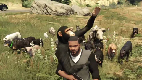 Modificando GTA V: Animais como Amigos