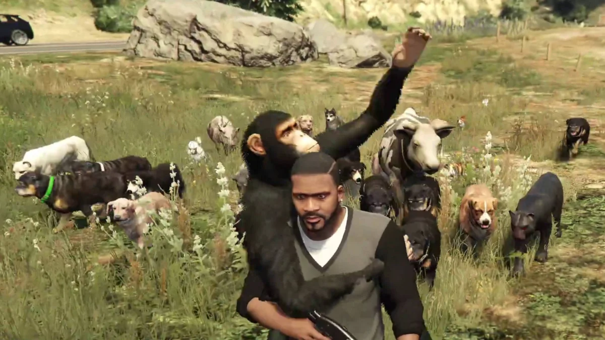 Modificando GTA V: Animais como Amigos