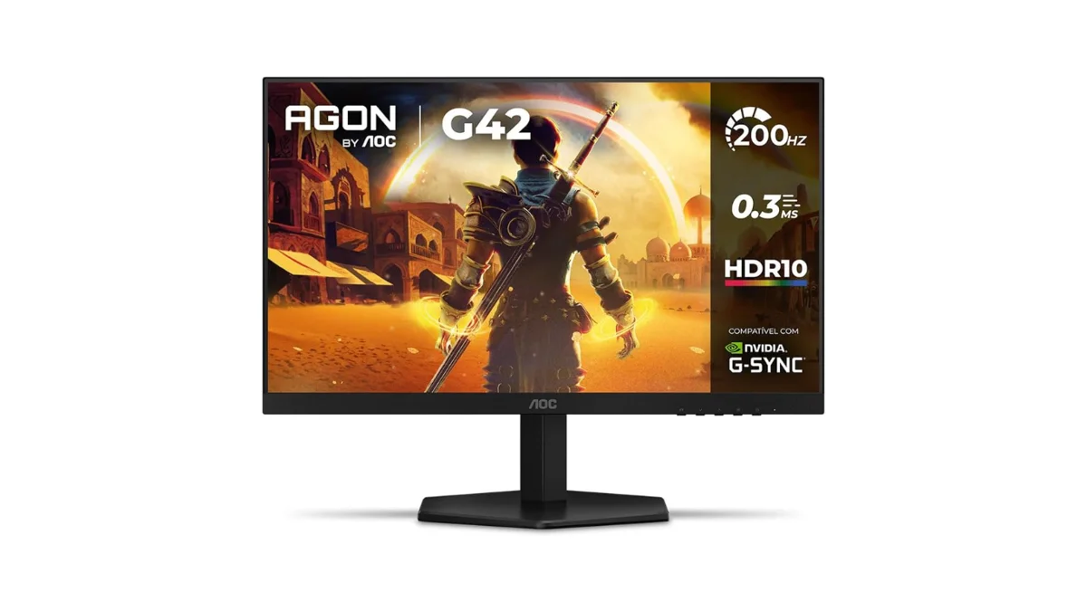 Monitor Gamer AOC AGON 24" com 200Hz em oferta na Amazon