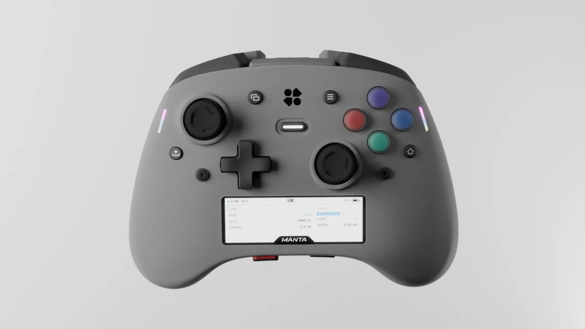 Novo controle para PC da Genki traz tela e sistema operacional próprio