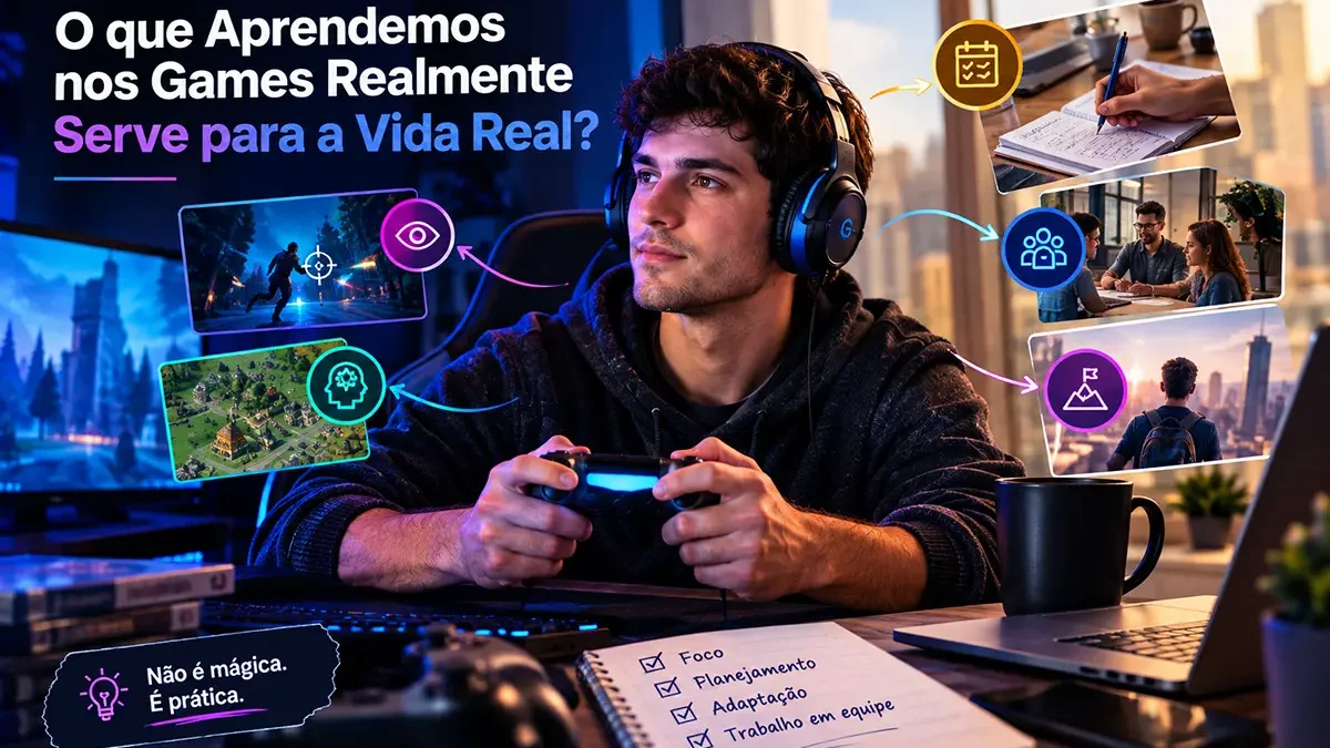 O que aprendemos nos games realmente serve para a vida real?