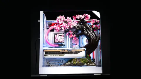 PC com flores de titânio que se abrem com o calor custa US$ 14 mil