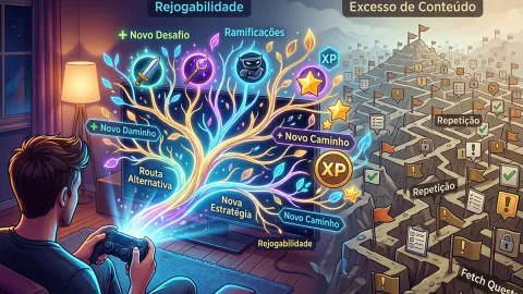Por que a rejogabilidade vale mais que conteúdo em excesso nos jogos