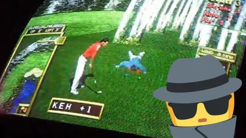 Por que há um golfe morto escondido no Golden Tee '99?