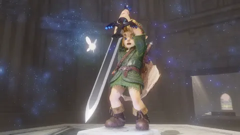 Por que Link é o único personagem estranho no remake de Ocarina of Time?