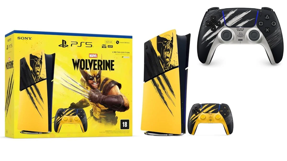 PS5 Digital e DualSense de Marvel's Wolverine em promoção na Amazon