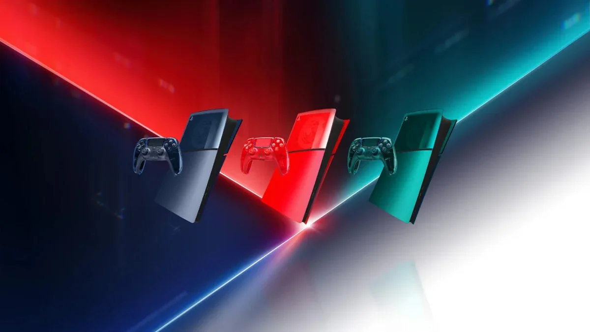 PS5 ganha coleção translúcida com controles e capas coloridas para festa de nostalgia