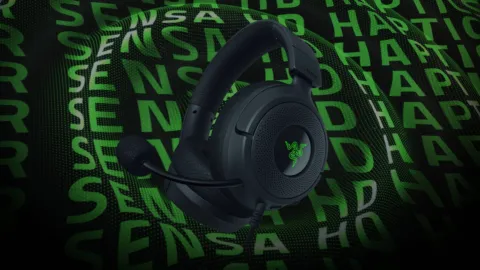 Razer Kraken V4 X Sensa HD traz haptica física por menos de R$ 500