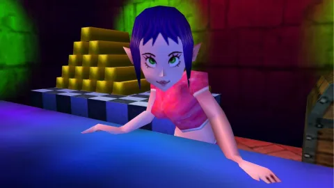 Remake de Ocarina of Time traz de volta a lady do Bombchu Bowling com novo visual, mas sem o charme original