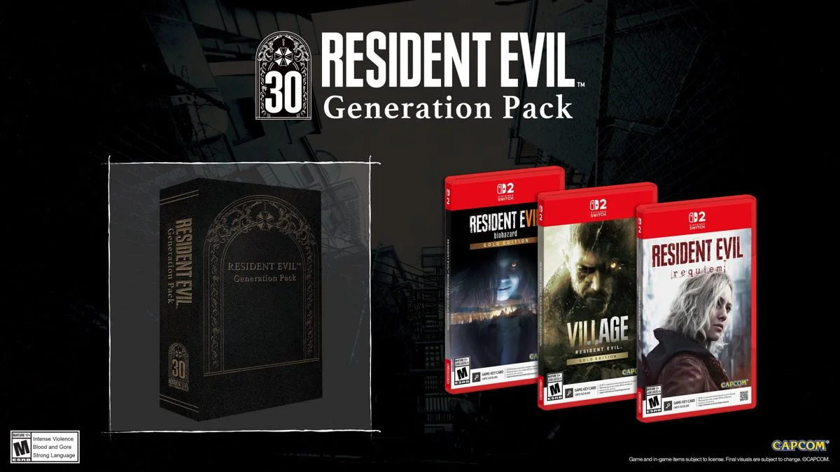 Resident Evil Generation Pack para Switch 2 com 10% de desconto na Amazon