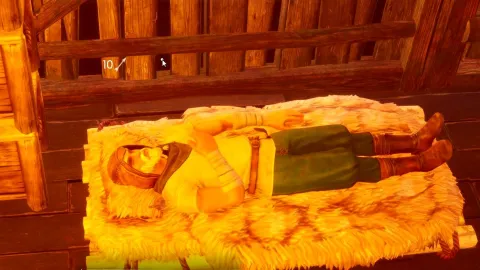 Seu personagem em RuneScape: Dragonwilds está tão cansado que só quer dormir