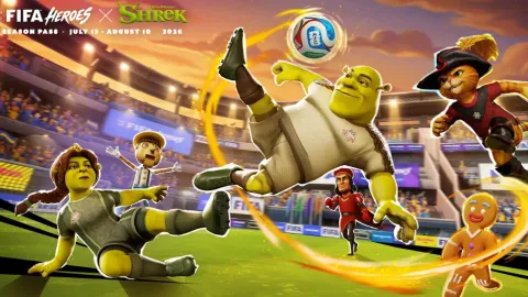 Shrek é Jogador de Futebol em FIFA Heroes