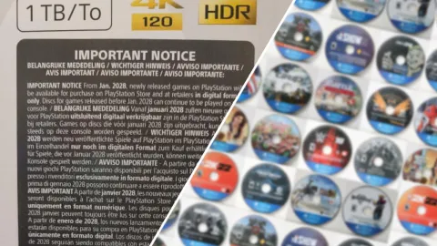 Sony avisa sobre o fim da produção de discos para PS5