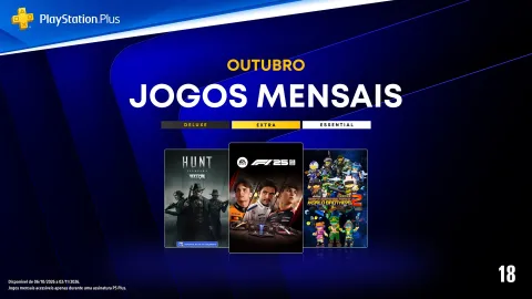 Sony revela jogos do PS Plus para outubro de 2026