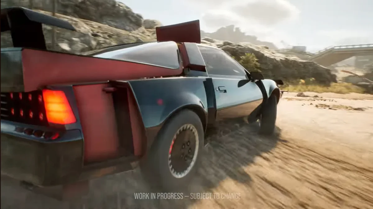 Stuntman: Hollywood ganha novo trailer com KITT e mostra acrobacias de cinema em 2027