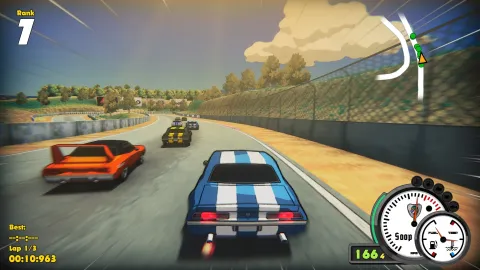 Super Woden GP 3 chega ao Steam com corrida arcade retrô dos anos 90 até hoje