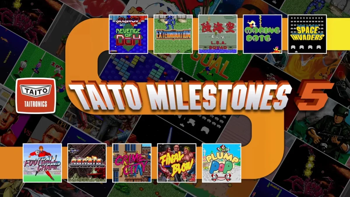 Taito Milestones 5 reúne 10 clássicos de fliperama no Switch em 2027