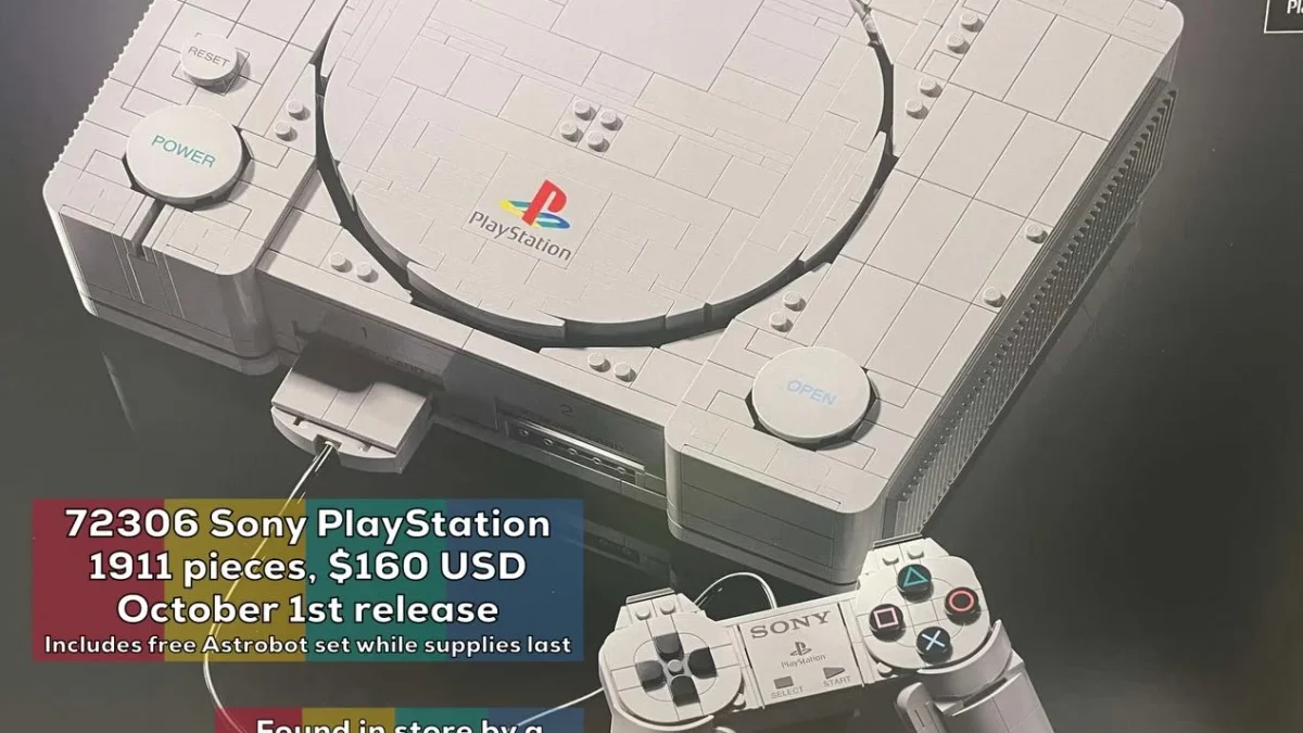 Vazamento de fotos revela set LEGO do PlayStation 1