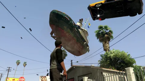 Você pode invocar jatos e barcos do céu em GTA 5 agora — e vai fazer isso no meio de trânsito lotado