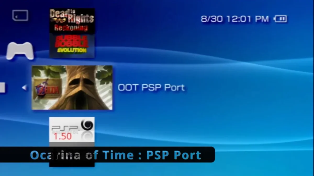 Zelda: Ocarina of Time agora disponível nativamente no PSP