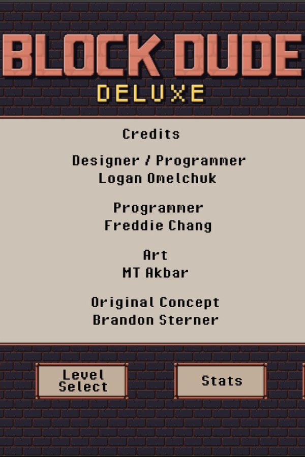 Capa de Block Dude Deluxe