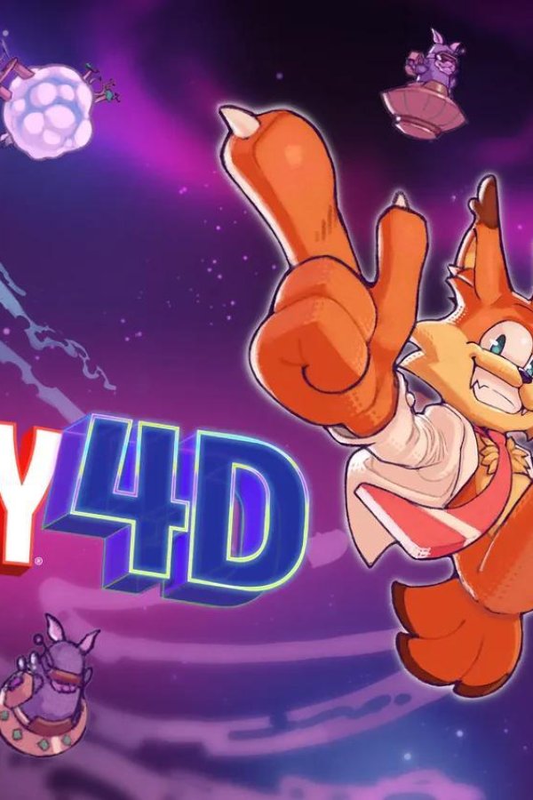 Capa de Bubsy 4D